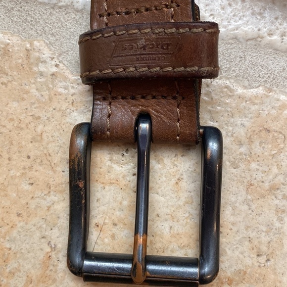 Dickies Brown Leather Casual Belt 42 - Picture 2 of 7